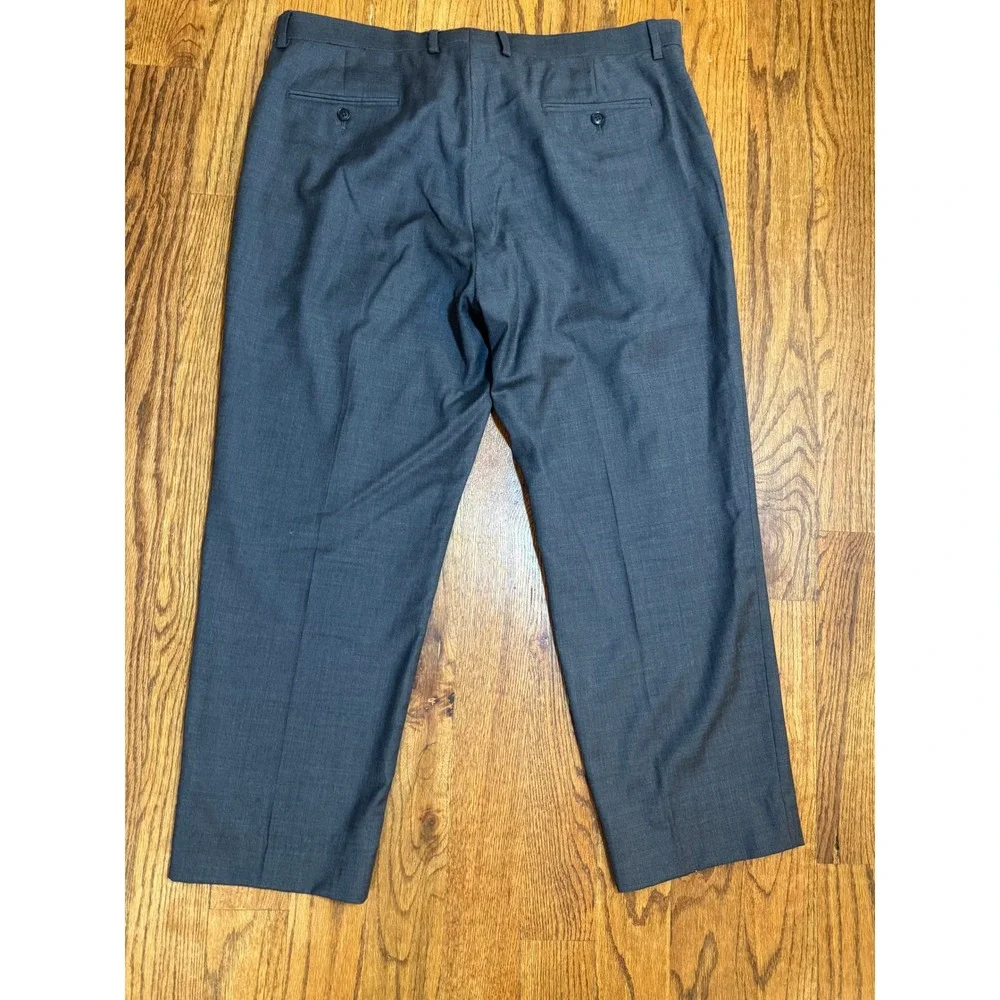 Jos. A. Bank 1905 Custom Express Blue Grey 100% Wool Dress Pants Mens 40 Regular